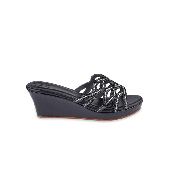 Stina Luxury Wedges #color_black