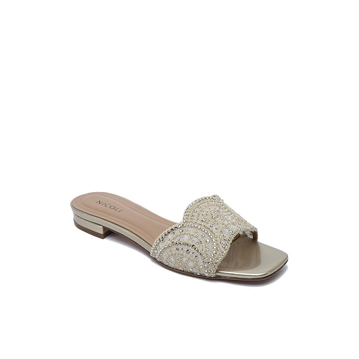 Sylvia Flat Sandal #color_gold