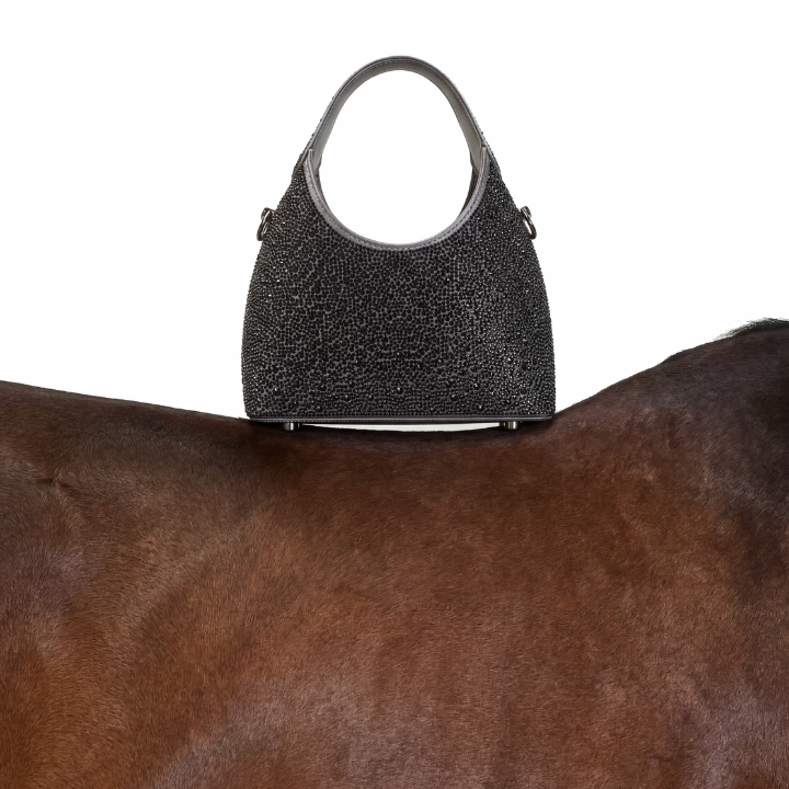 Shimmera Evening Bag #color_gunmetal