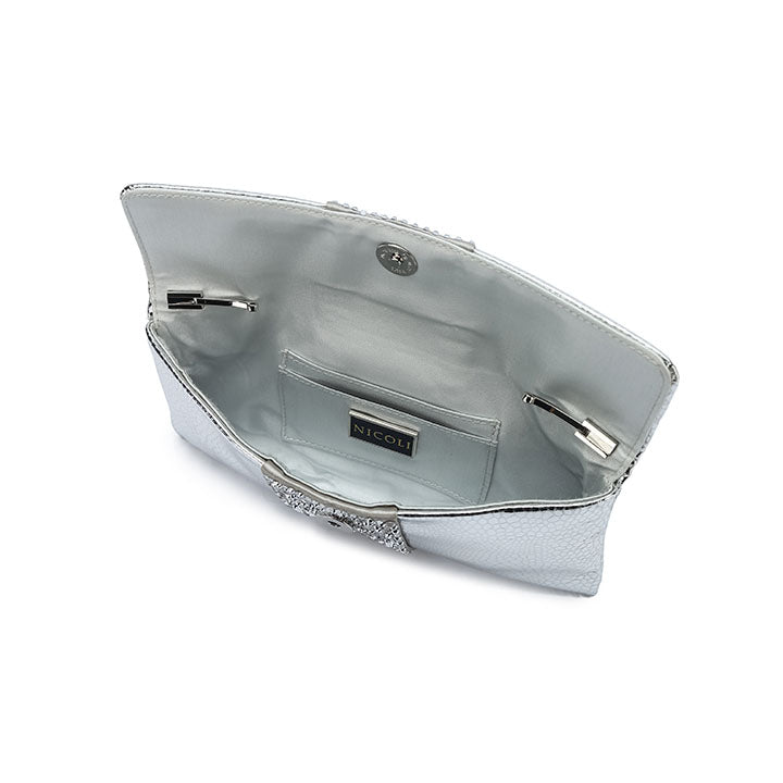 Tullio Clutch #color_silver