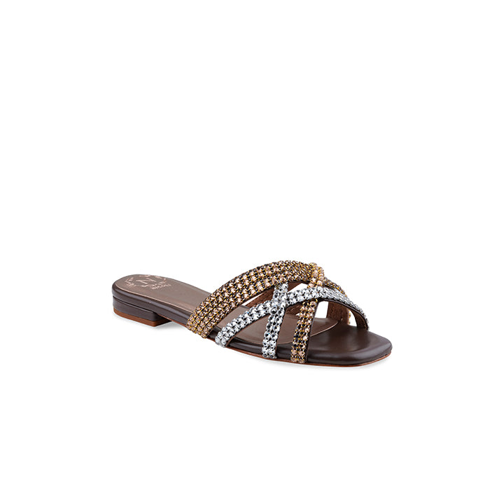 Yasiel Flat Sandal #color_brown