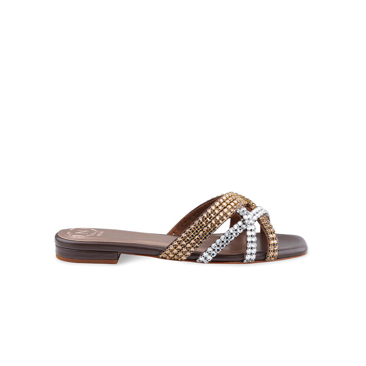 Yasiel Flat Sandal #color_brown