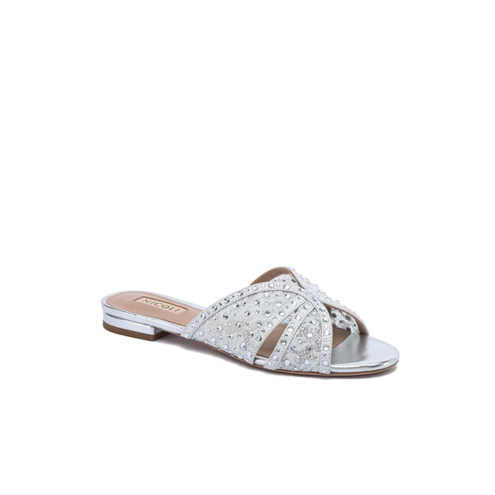Zabini Flat Sandal #color_silver