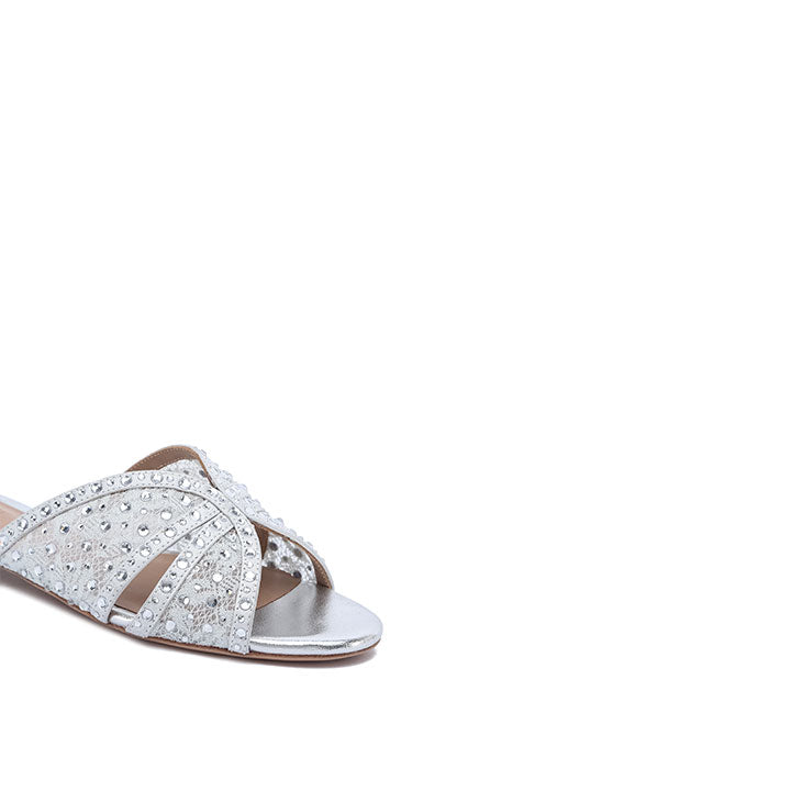 Zabini Flat Sandal #color_silver