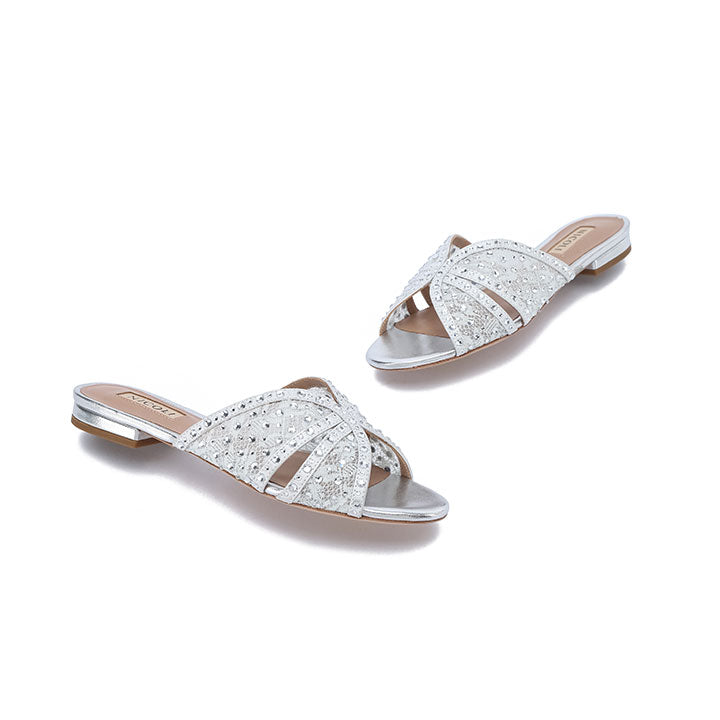 Zabini Flat Sandal #color_silver