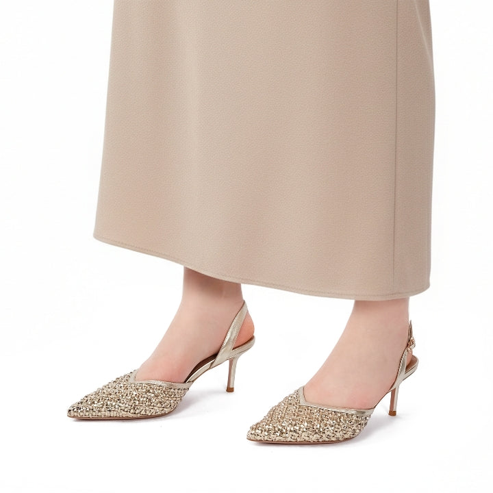 Zafine Pump #color_gold