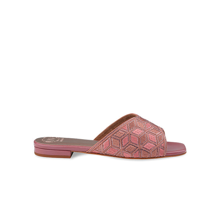 Zafira Flat Sandal #color_malva