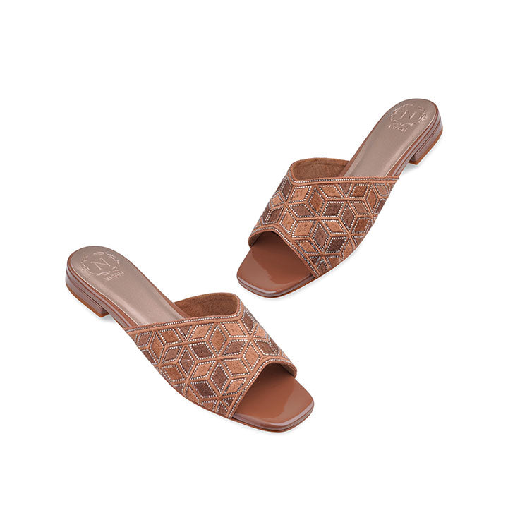 Zafira Flat Sandal #color_mocha