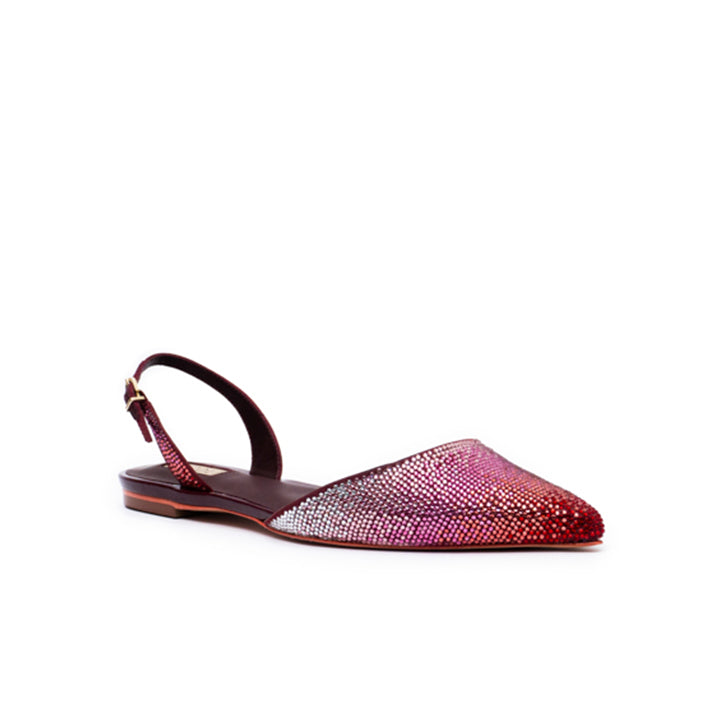 Zorina Flat Sandal #color_burgundy