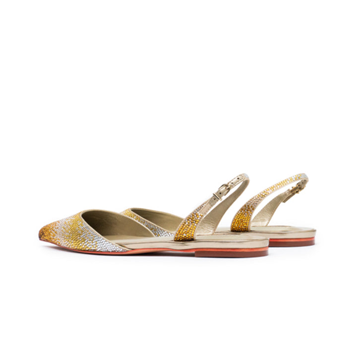 Zorina Flat Sandal #color_gold