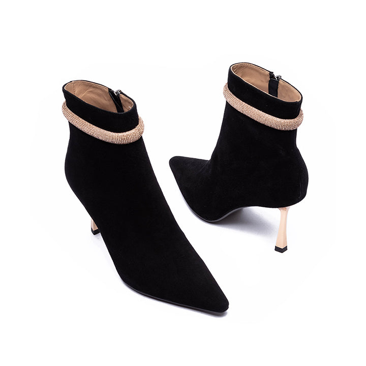 Sindel Luxury Boots #color_black gold