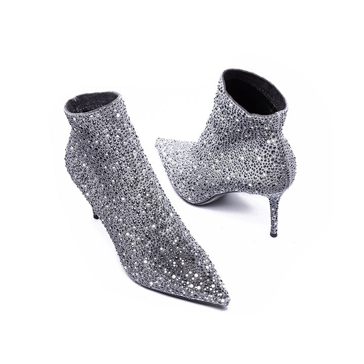 Shryne-Grey Luxury Embellished Boots 