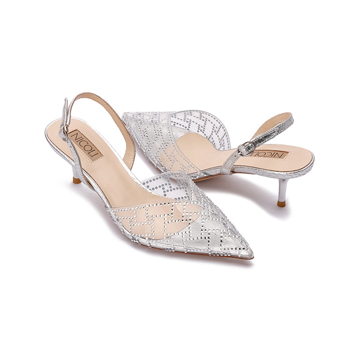 Caspian Kitten Heel #color_silver