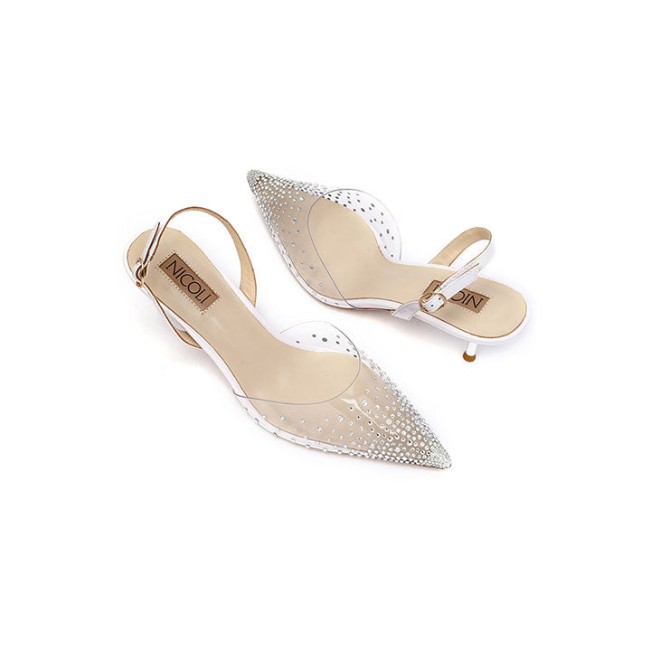 Flavie Kitten Heel #color_white