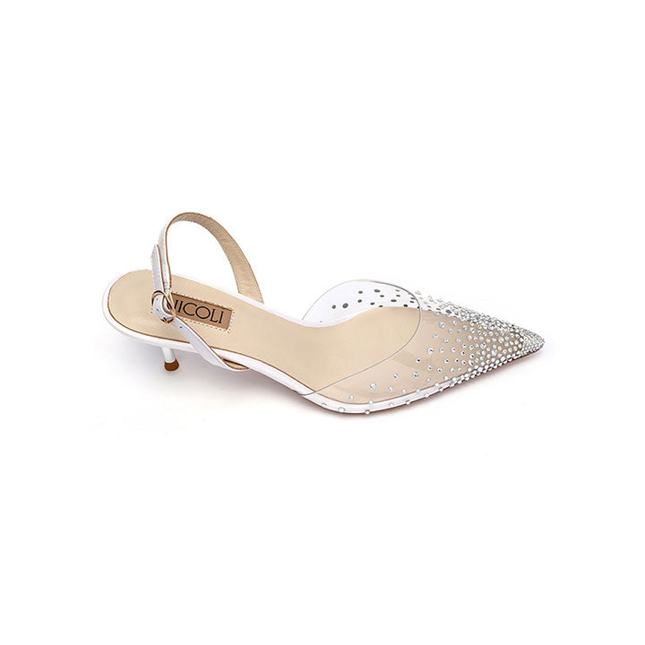 Flavie Kitten Heel #color_white
