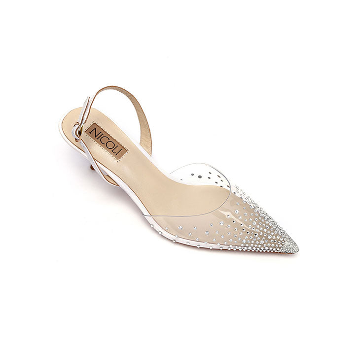 Flavie Kitten Heel #color_white