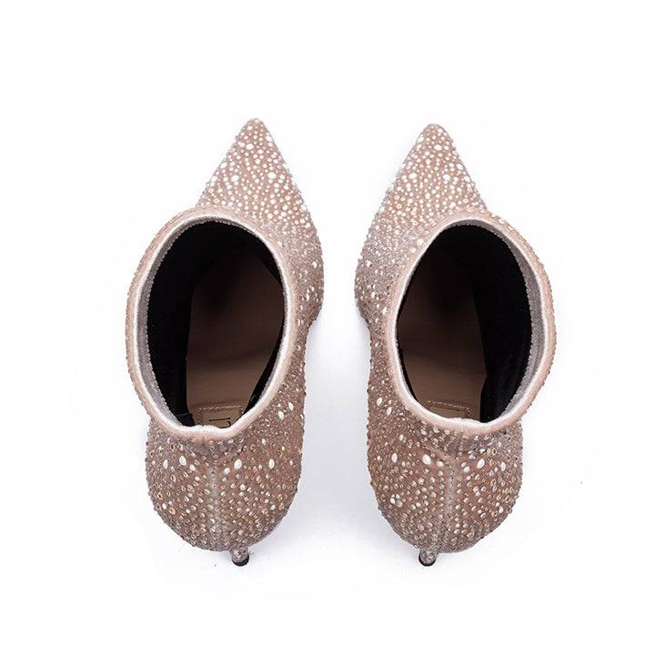 Shryne-Gold Luxury Embellished Boots #color_peach