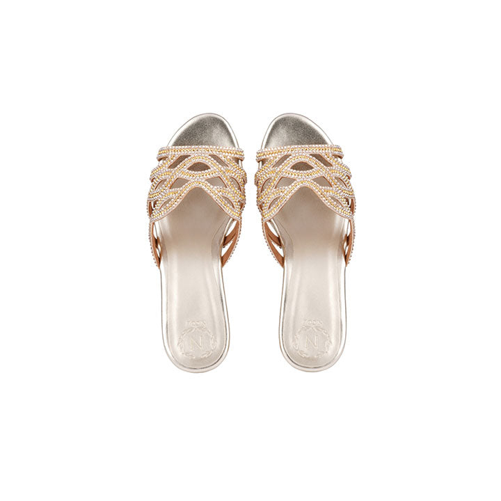 Stina Luxury Wedges #color_gold