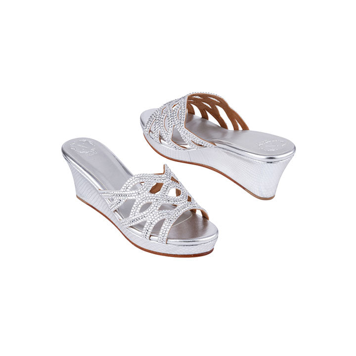 Stina Luxury Wedges #color_silver