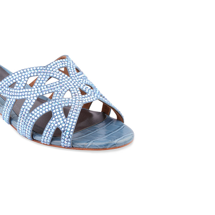 Braylee Box Heel #color_sky blue