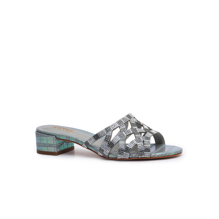 Igbo Luxury Mule #color_silver