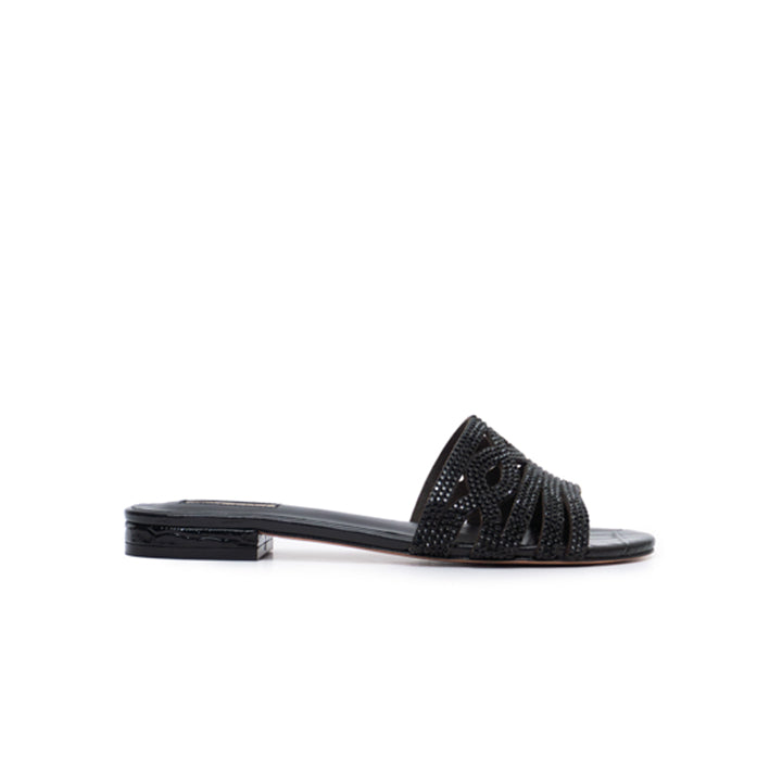 Marily Luxury Flat sandal #color_black