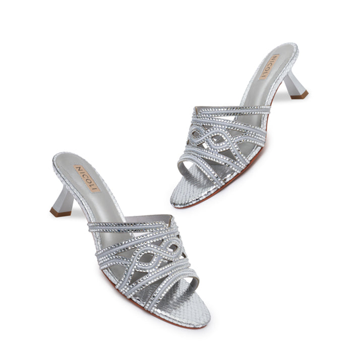 makenna Luxury Mule #color_silver