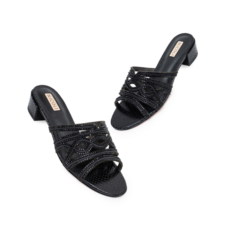 Leeandra Luxury Mule #color_black