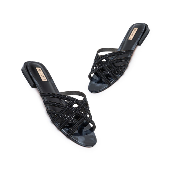 Kenza Luxury Flats #color_black