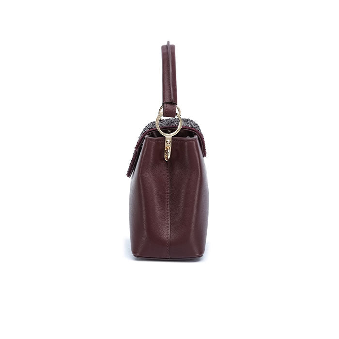 Layali Evening Bag #color_maroon 