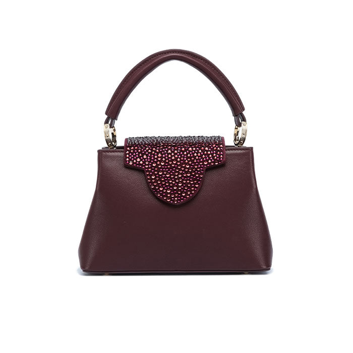 Layali Evening Bag #color_maroon 