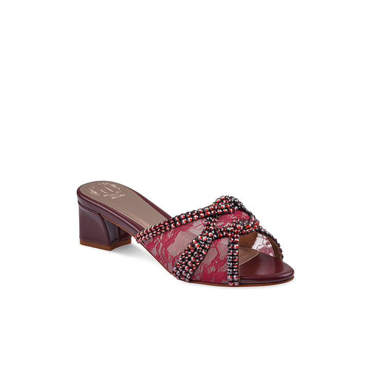 Azusa Box Heel #color_maroon