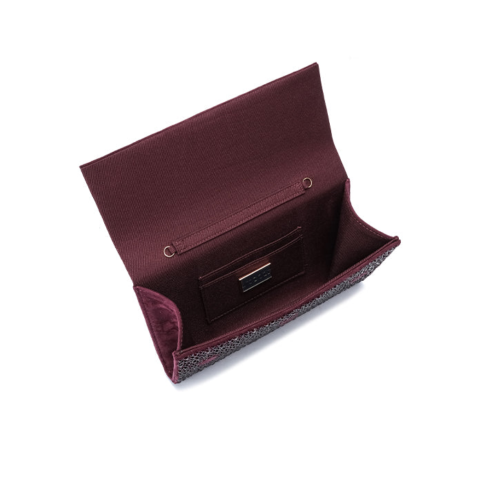 Zahra Clutch Bag #color_maroon