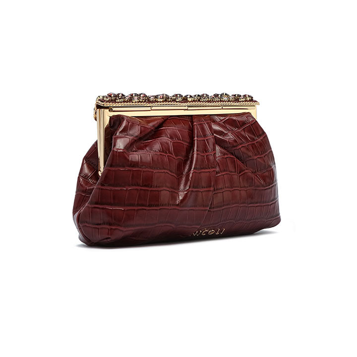 Alcino Clutch #color_maroon