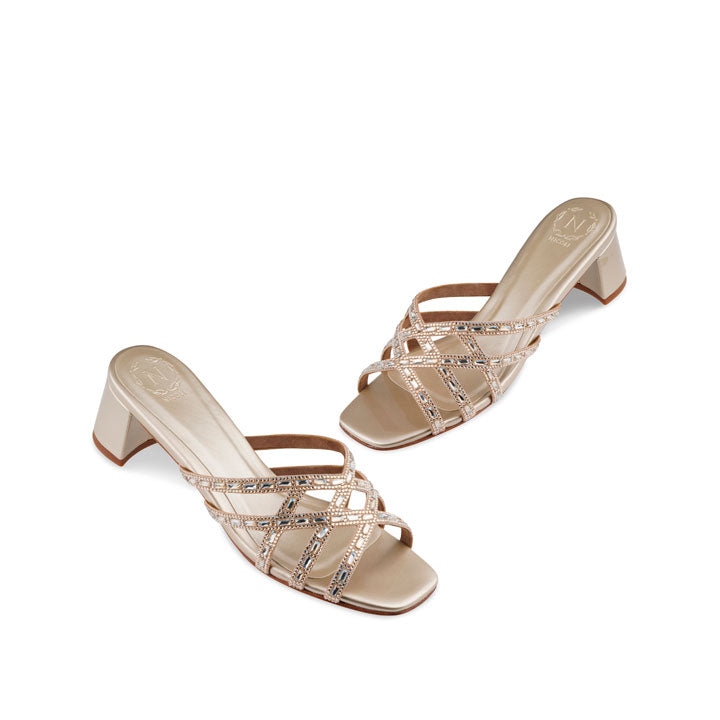 Alondra Box Heel #color_gold patent