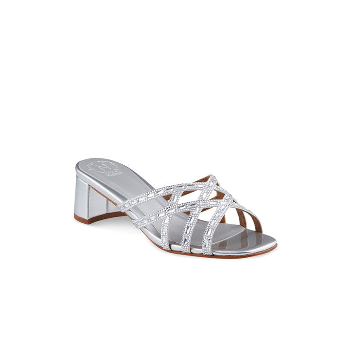 Alondra Box Heel #color_silver patent