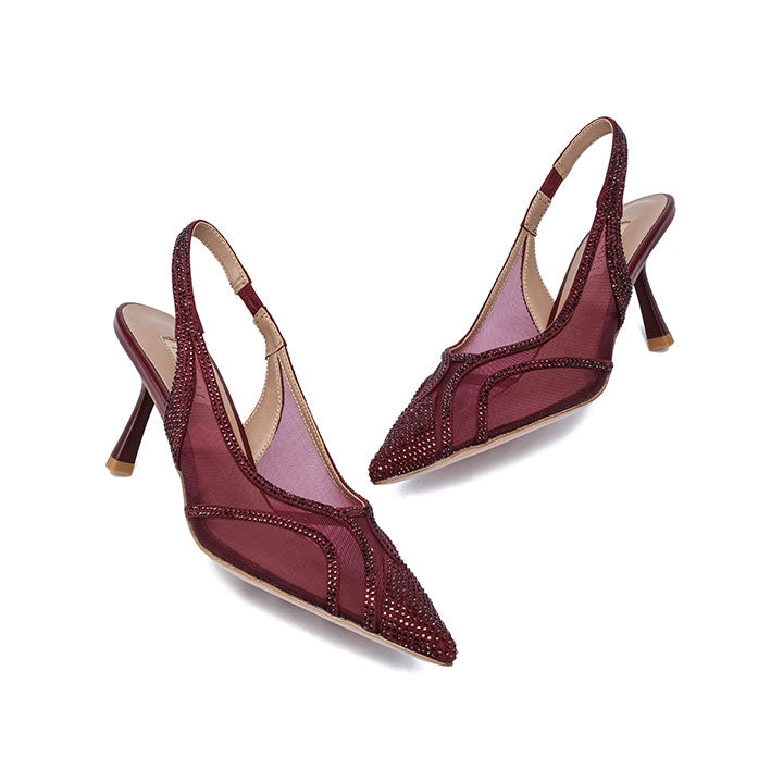 Aveen Pump #color_burgundy