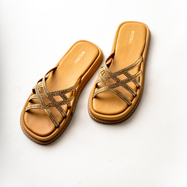 Araceli Flat Sandal #color_beige