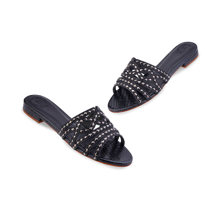 Bellazah Flat Sandal #color_black