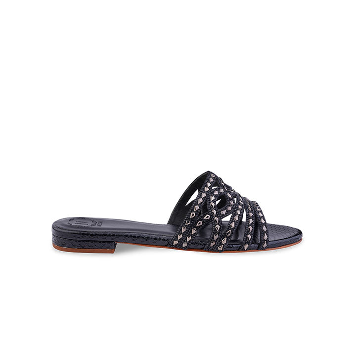 Bellazah Flat Sandal #color_black