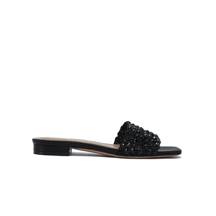 Belle Flat Sandal #color_black