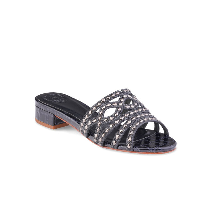 Cersei Flat Sandal #color_black