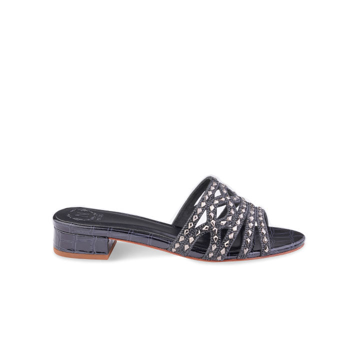 Cersei Flat Sandal #color_black