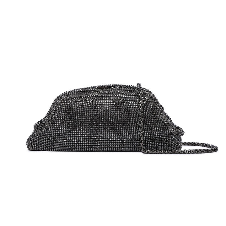 Nicoli Cezanne Slouchy Mesh bag #color_gunmetal