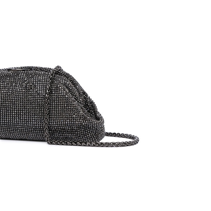 Nicoli Cezanne Slouchy Mesh bag #color_gunmetal