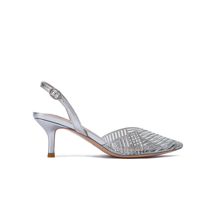 Clivia  Pump #color_silver patent