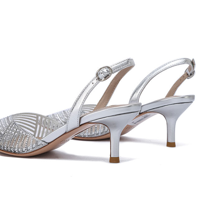 Clivia  Pump #color_silver patent