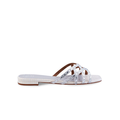 Connie Flat Sandal #color_white