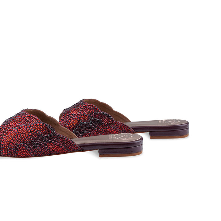 Darren Flat Sandal #color_burgundy