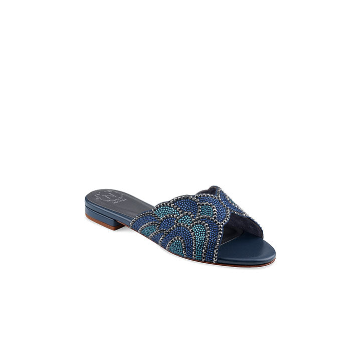 Darren Flat Sandal #color_navy blue